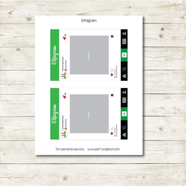 Christmas Elfagram Kit, Elf Printable, Instant Download – Partyinapinch