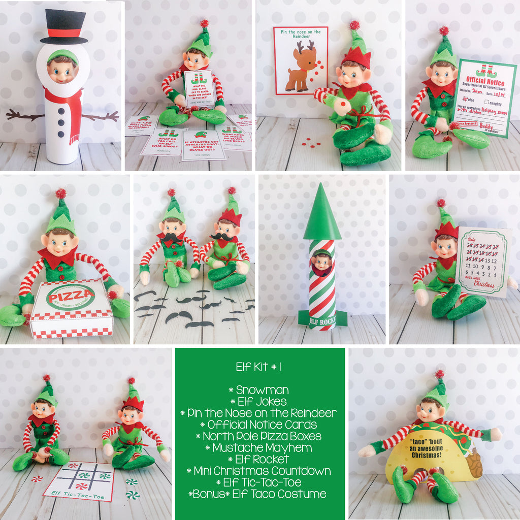 Christmas Elf Kit #1, Elf Printable, Instant Download