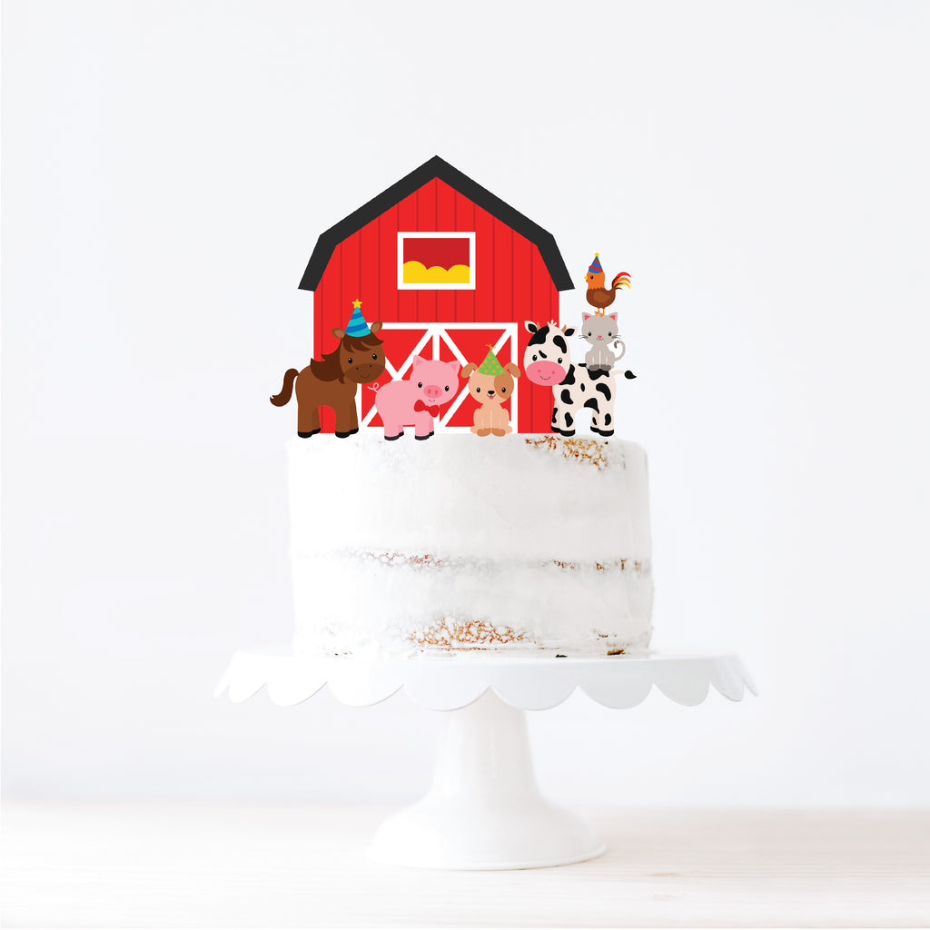 Farm Party Cake Topper| Farm Party| Instant Download