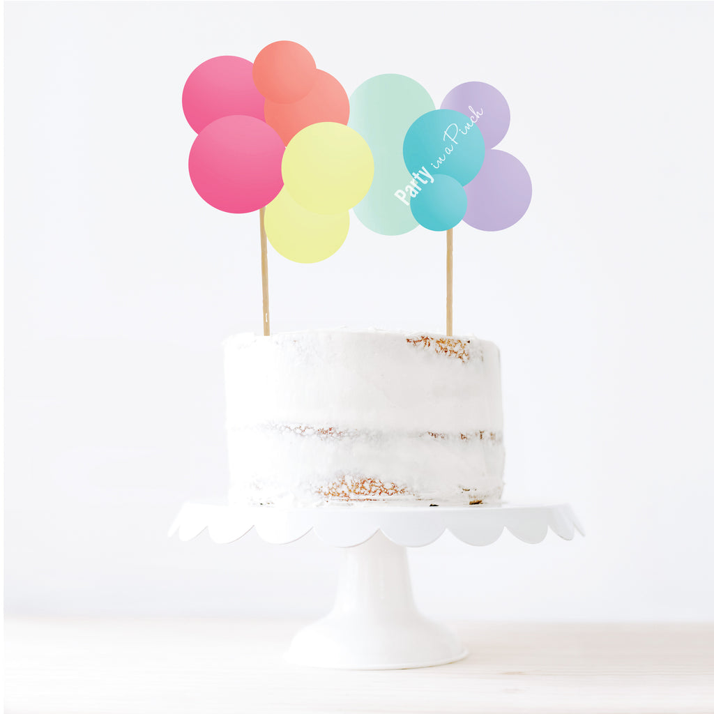 GroovyParty Balloon Cake Topper