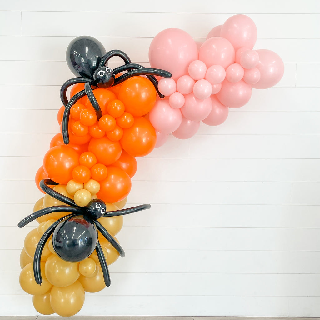 Halloween Balloon Garland| Pink, Orange, Mustard