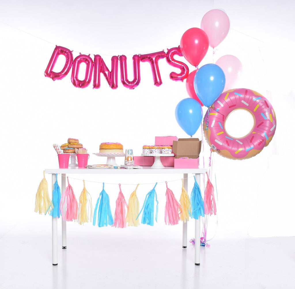 Donut Party Banner, Happy Birthday Banner, Donut Party, Personalized, Printable, Digital, Donut Party Supplies