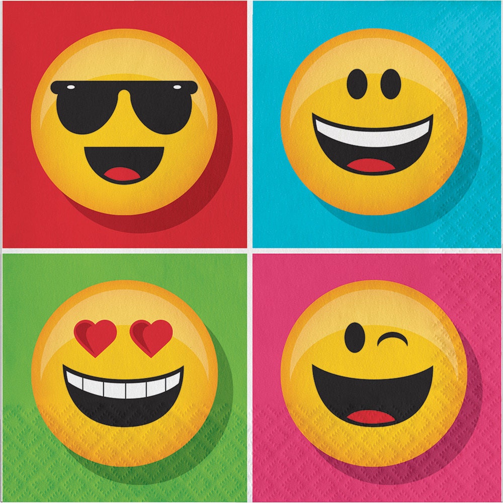 Emoji Party Luncheon Napkins , Emoji Napkins, Emoji theme party, Emoji Supplies, Emoji party, Party Supplies,