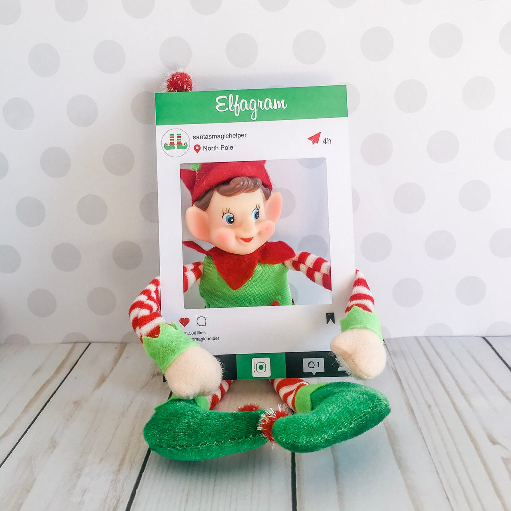 Christmas Elfagram Kit, Elf Prop, Instant Download, Christmas Elf Costume, Christmas Elf Kit, Holiday Elf Kit, Elf Accessories