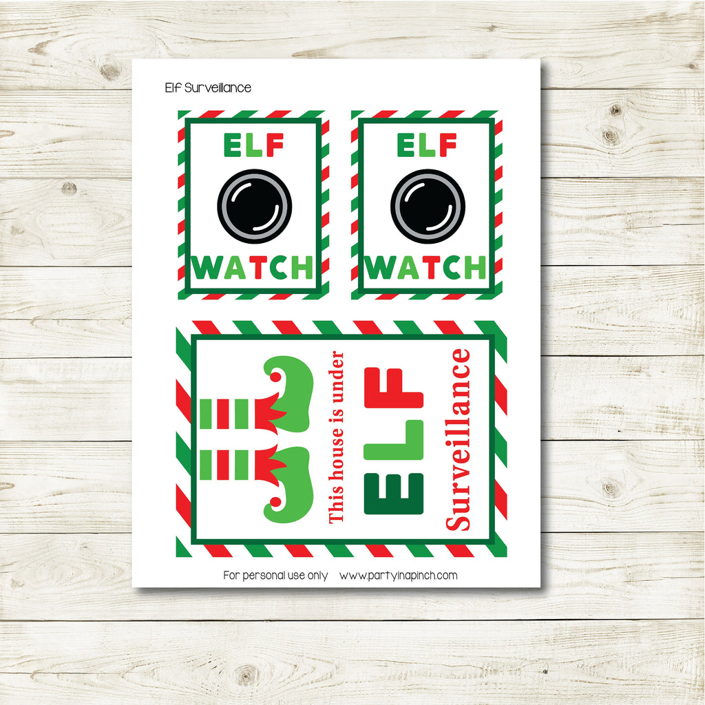 Christmas Elf Watch Kit, Elf Prop, Instant Download, Christmas Elf Costume, Christmas Elf Kit, Holiday Elf Kit, Elf Accessories