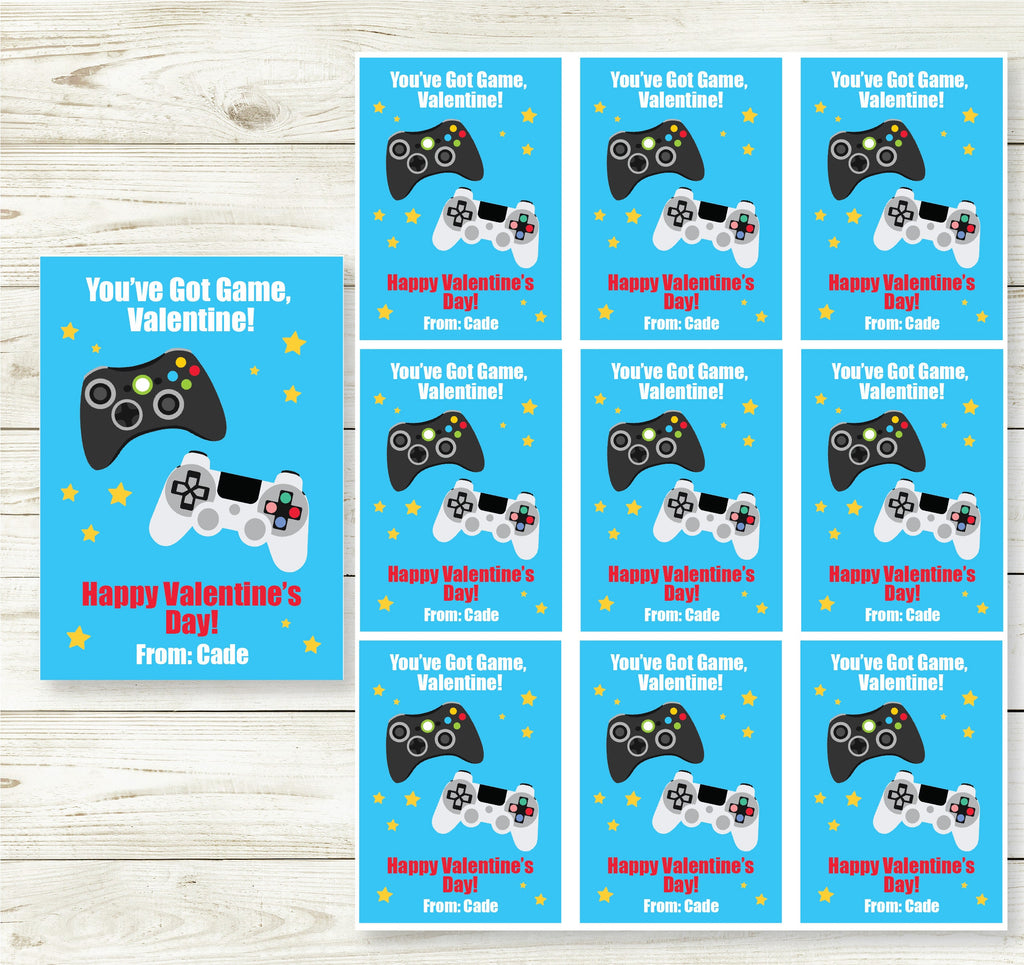 Editable Video Game Valentine's Day Card, Valentine's Card, Valentine's Party, Taco Card, Instant Download, Printable, Valentine's Day Favor