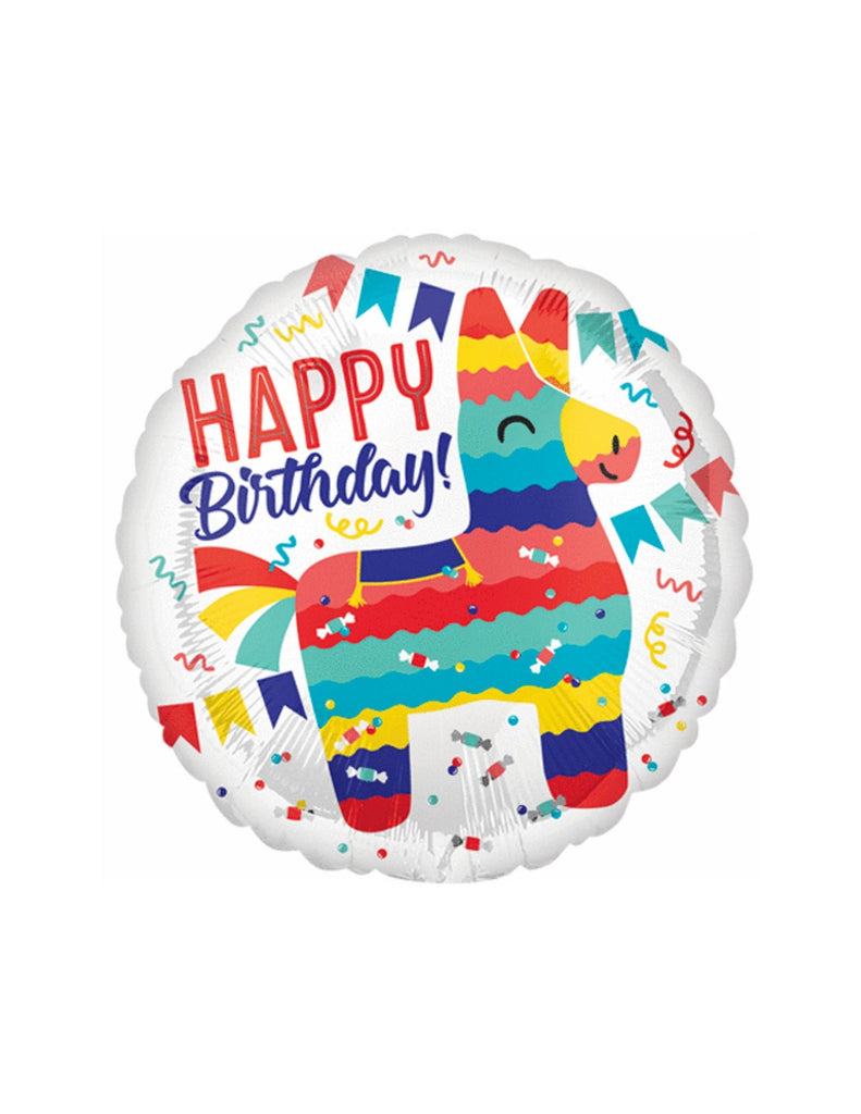 Piñata Party Balloon, 18", Happy Birthday Pinata Balloon, Fiesta Decorations, Fiesta Party, Party Supplies, Fiesta, Cinco de Mayo party