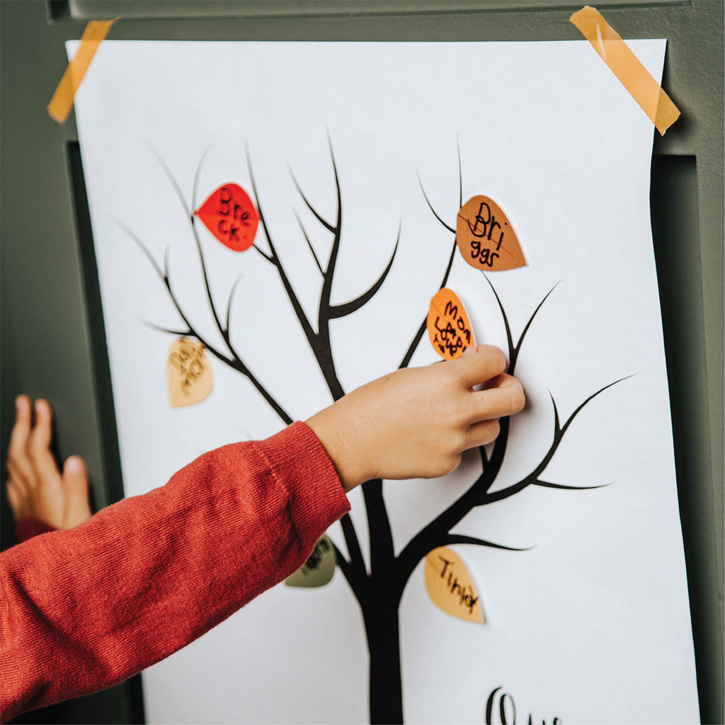 Thankful Tree Poster and Stickers, Thanksgiving Poster, Thankful Poster, Thanksgiving Print, Thankful Tree, Gratitude Tree, Thankful Print