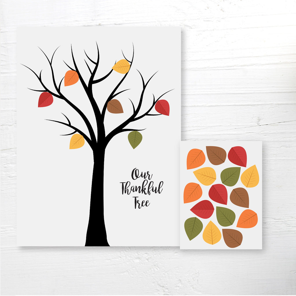 Thankful Tree Printable, Thanksgiving Poster, Thankful Poster, Thankful Tree, Gratitude Tree, Printable, Instant Download, Digital