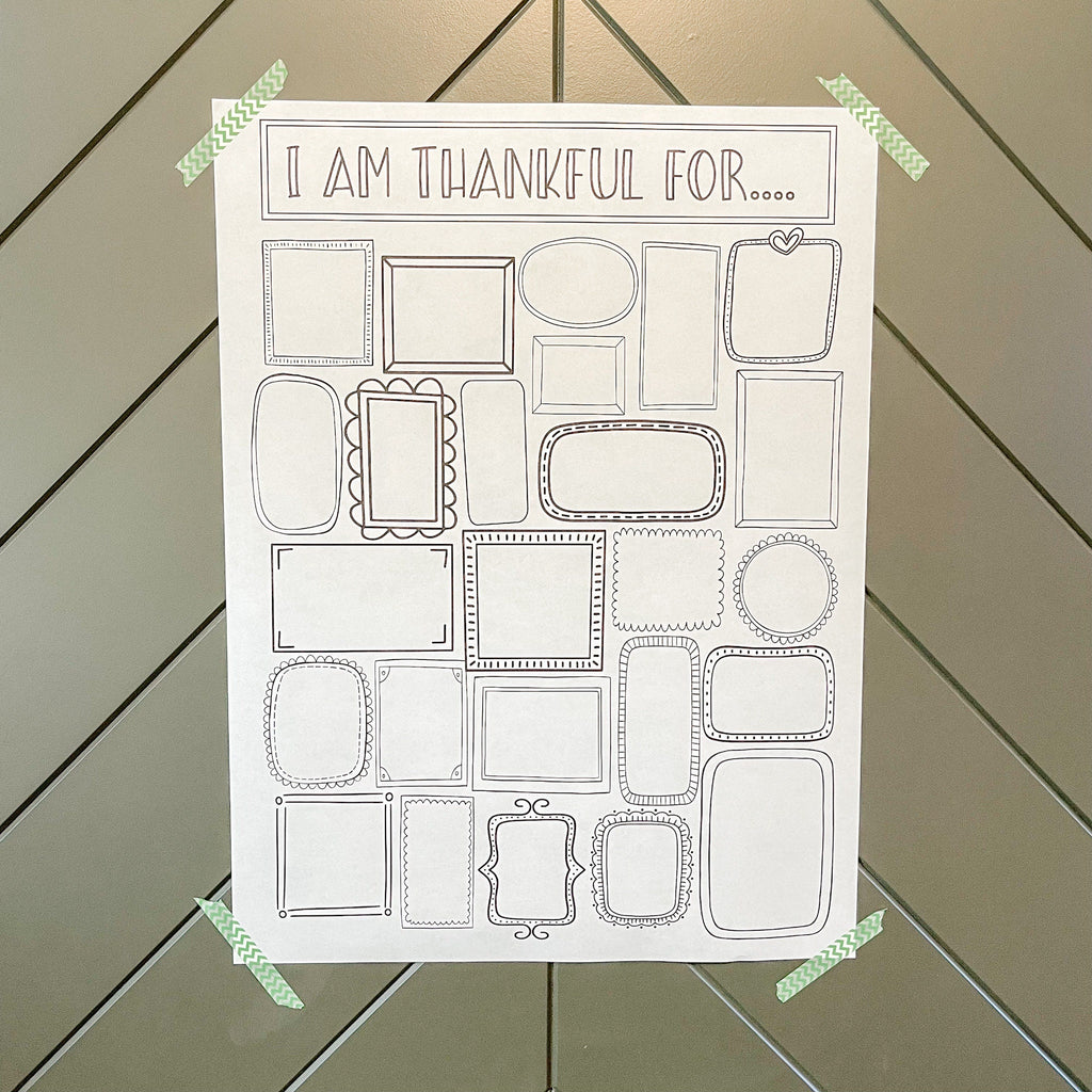 PRINTABLE I Am Thankful for... Poster, Thanksgiving Countdown Poster, Thankful Countdown, Thankful Poster, Thanksgiving Print, Thanksgiving