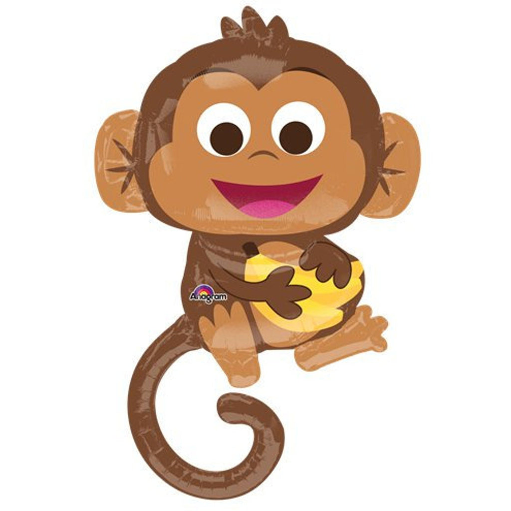 Happy Monkey Balloon, Monkey Birthday Party, Jungle Party, Monkey birthday, Zoo Birthday Party, Party Animal Birthday, Jungle Birthday,