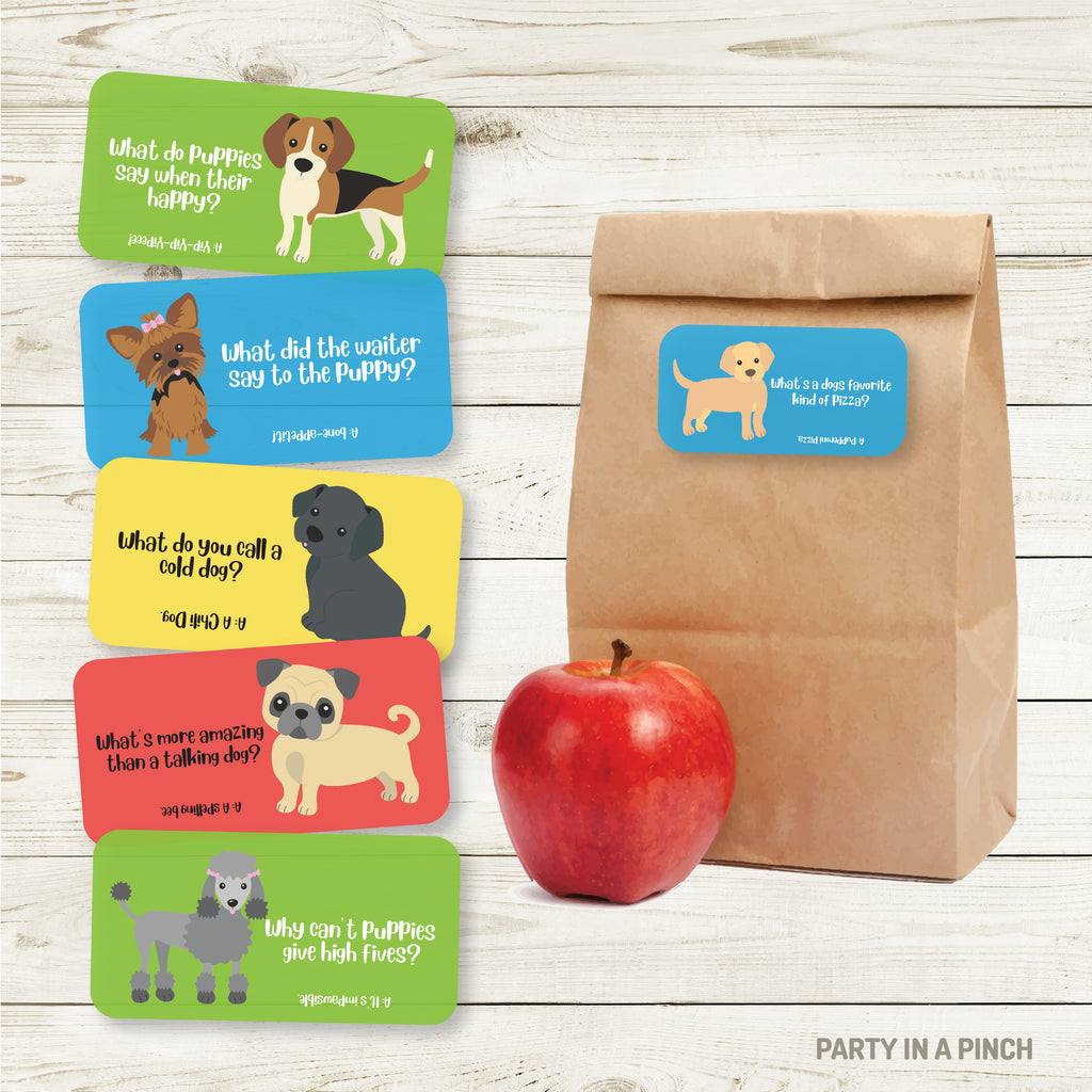 Puppy Lunchbox Stickers| Lunch Notes
