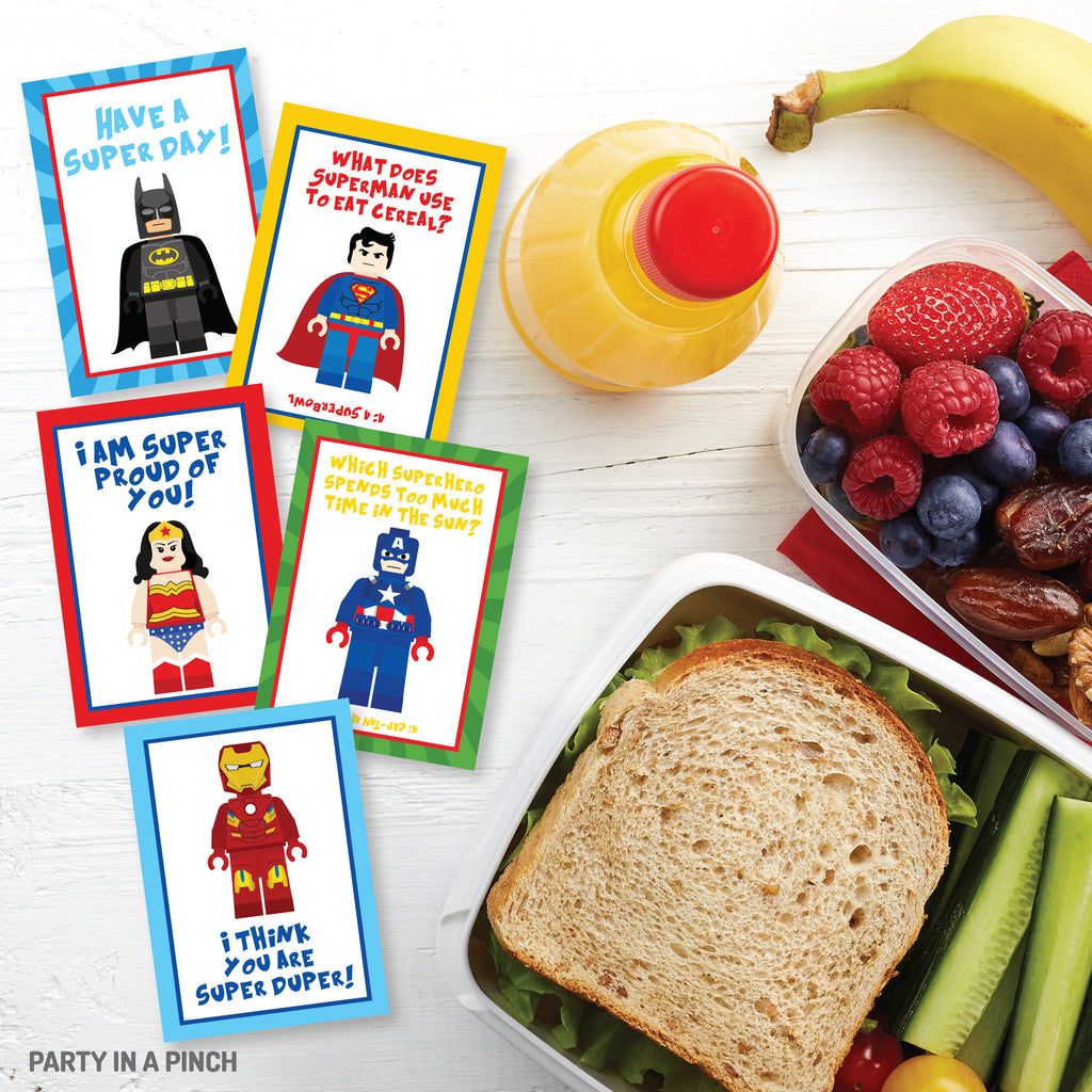 Superhero Lunch Box Notes| Instant Download