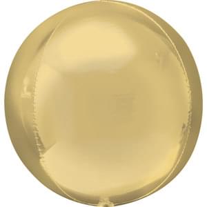 White Gold Orbz Foil Balloon 15IN