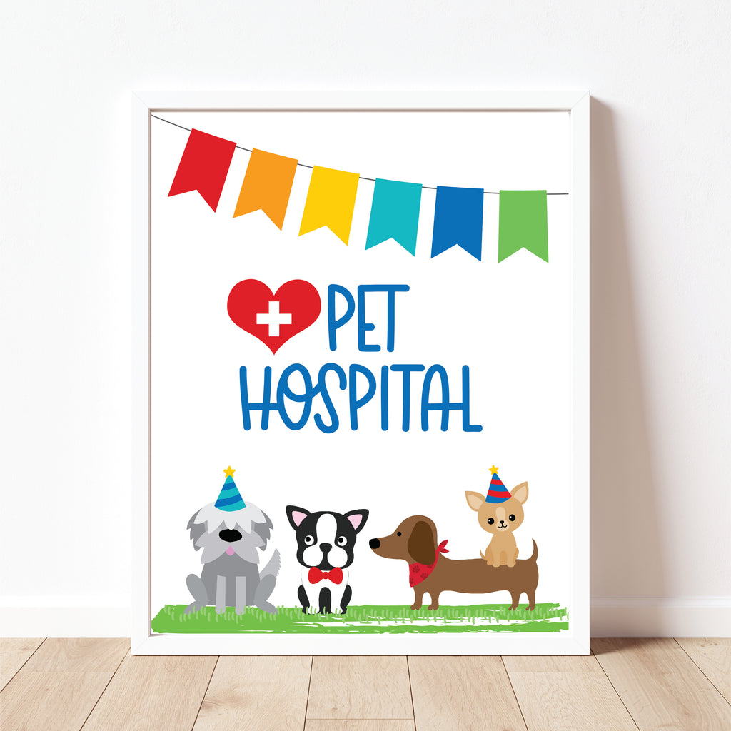 Pet Check Up Sign| Puppy Party| Instant Download