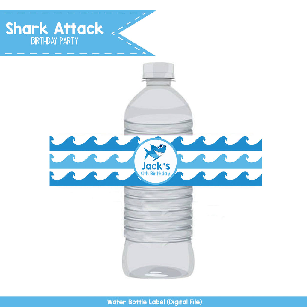 Shark Attack Water Bottle Wraps