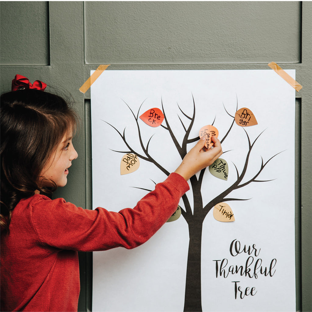 Thankful Tree Poster and Stickers