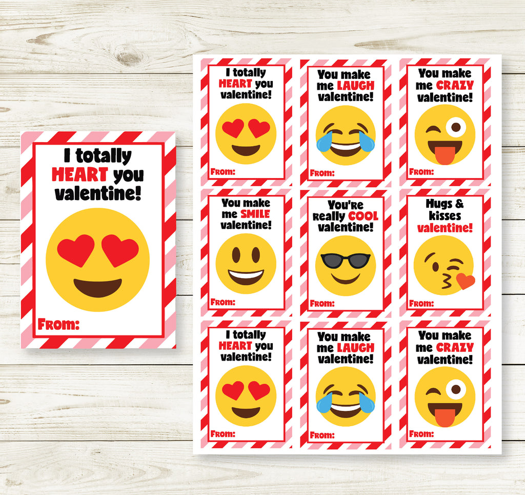 EMOJI VALENTINE'S DAY PRINTABLE CARDS – Partyinapinch emoji-valentine-s-day-printable-cards-partyinapinch