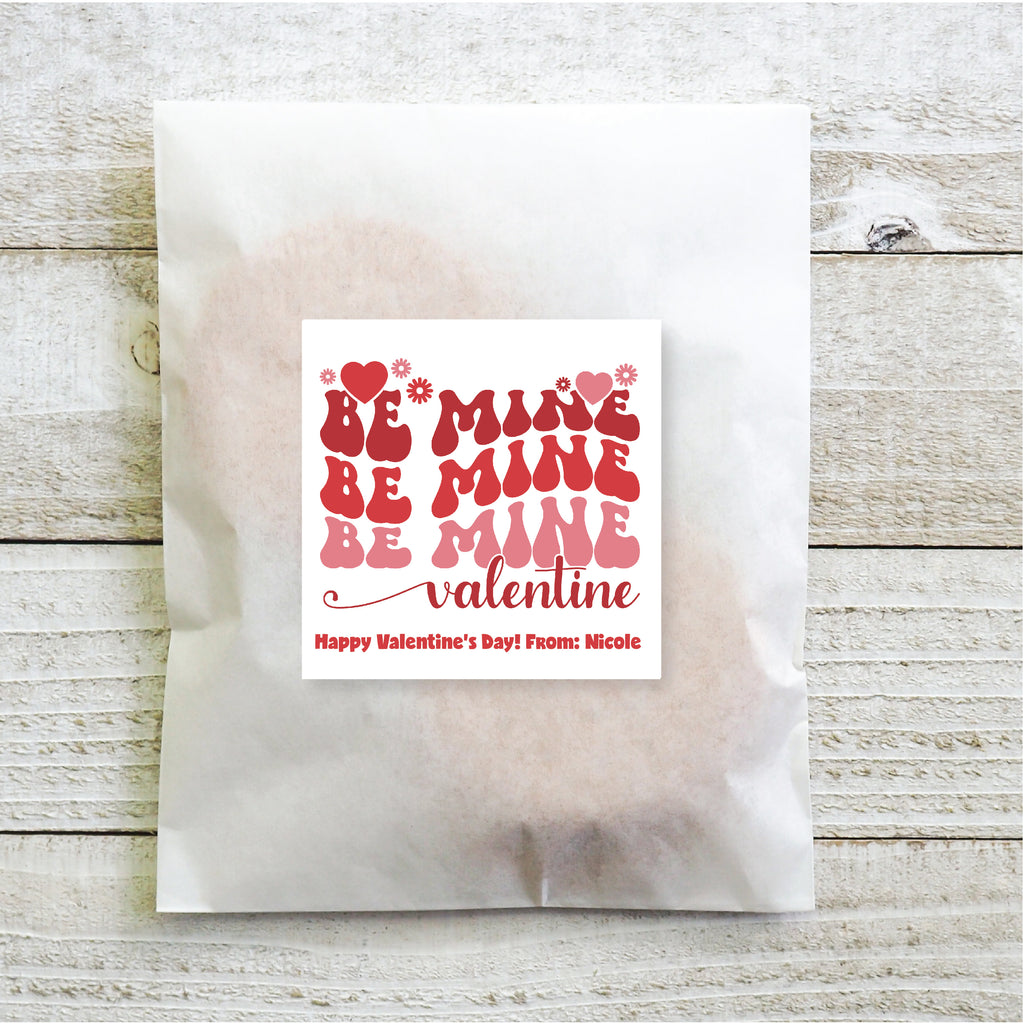 Be Mine Valentine - Valentine's Day Sticker Set 2.5"| Personalized
